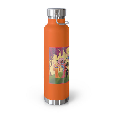 A Dance of Colors and Serenity by Carlo Chiostri Copper Vacuum Insulated Bottle, 22oz