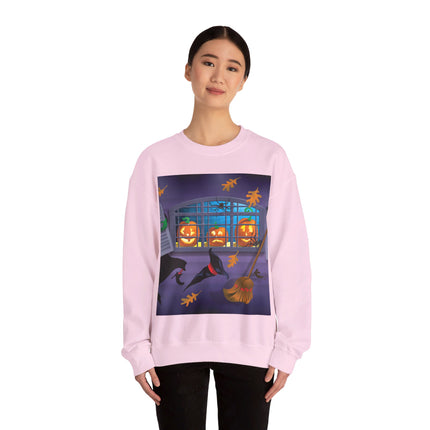 Whimsical Halloween Mischief Unisex Heavy Blend™ Crewneck Sweatshirt