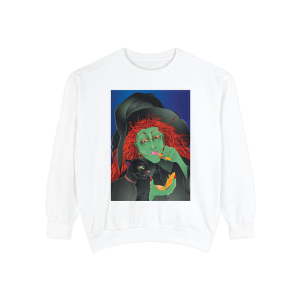 Mirror, Mirror A Witch's Touch Unisex Garment-Dyed Sweatshirt