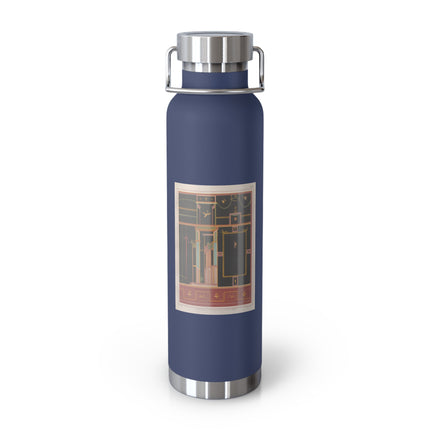 Pompeii Walls Pl.04 by Victor Steeger Copper Vacuum Insulated Bottle, 22oz