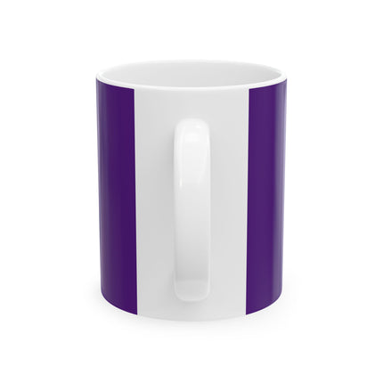 Purple Glazed Porcelain Vase Ceramic Mug 11oz
