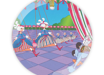 Dancing Puppets Glass Ornament