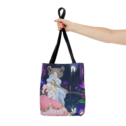 🌙🎶 The Moonlit Garden Serenade Tote Bag – Art Deco Musical Fantasy