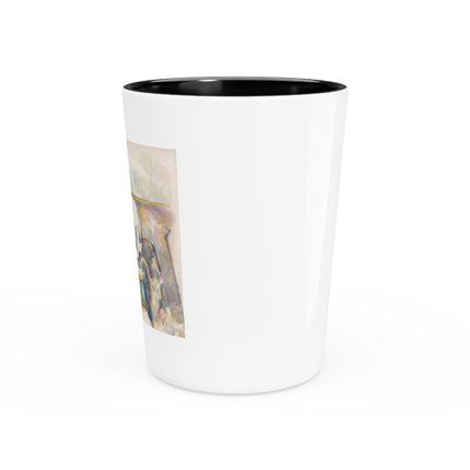 The Three Skulls by Paul Cézanne Ceramic Shot Glass