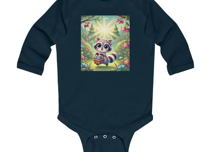 Raccoon’s Berry Basket Infant Long Sleeve Bodysuit