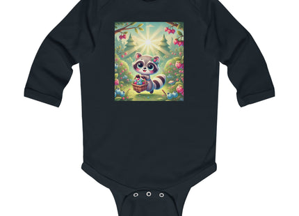 Raccoon’s Berry Basket Infant Long Sleeve Bodysuit