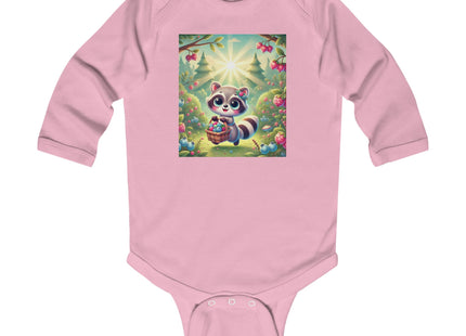 Raccoon’s Berry Basket Infant Long Sleeve Bodysuit