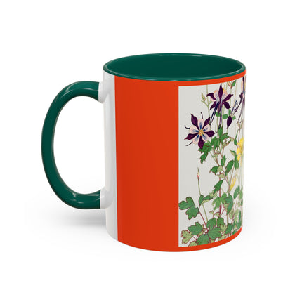 Aquilegia Flowers by Tanigami Kônan Colorful Mugs (11oz, 15oz)