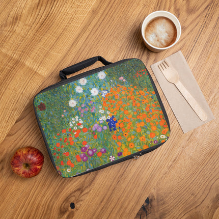 Cottage Garden by Gustav Klimt Lunch Bag