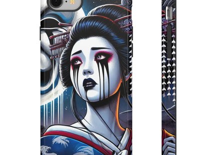 Geisha’s Black Ink Tears Phone Cases