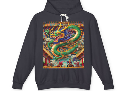 Tibetan Dragon Over Kabuki Duel Hoodie