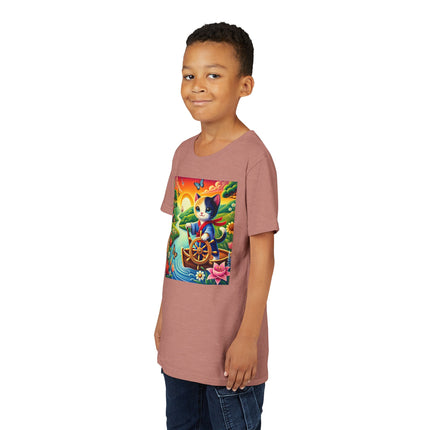 Sailor Kitten’s River Adventure Youth Short Sleeve Tee