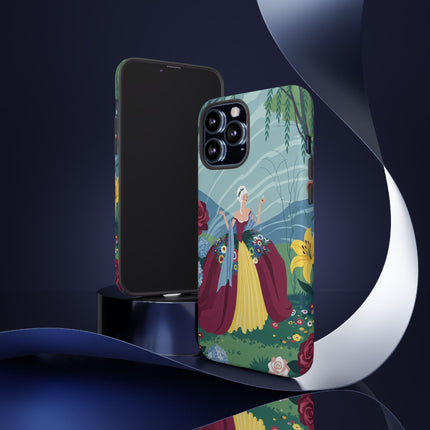 🌹🌿 The Willow Garden Promenade Phone Case – Art Deco Floral Elegance