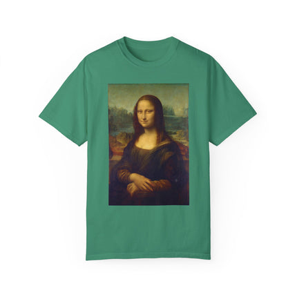 Mona Lisa by Leonardo da Vinci Unisex Garment-Dyed T-shirt