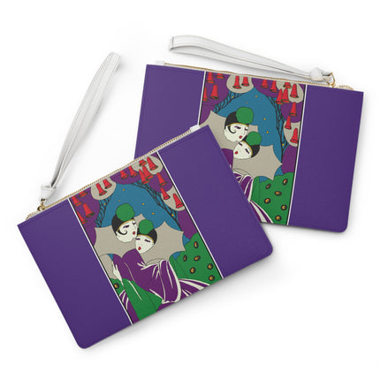 Two Pierrots Clutch Bag