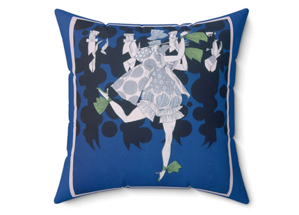 Where is my boy tonight by Ralph Barton Spun Polyester Square Pillow