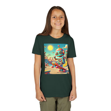 Skate Park Robot Youth Short Sleeve Tee