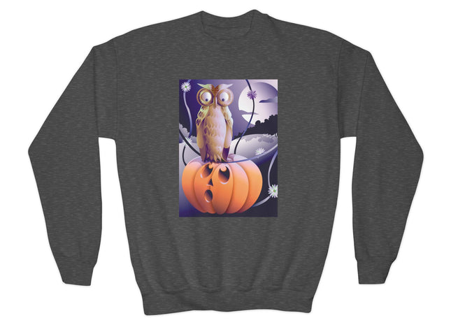 The Startled Pumpkin Youth Crewneck Sweatshirt