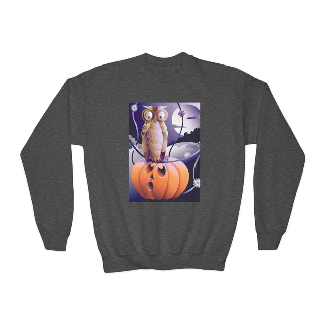 The Startled Pumpkin Youth Crewneck Sweatshirt