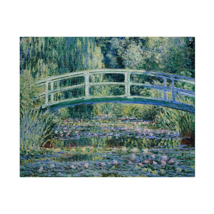 Water Lilies and Japanese Bridge by Claude Monet Matte Canvas, Stretched, 0.75"