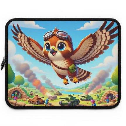 The Red-Tailed Hawk in Battle Laptop Sleeve – Flight, Courage & High-Flying Adventure