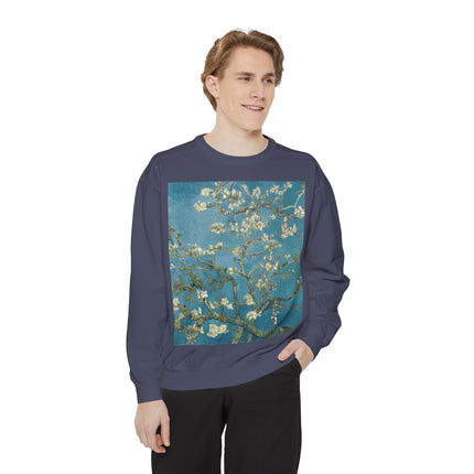 Almond Blossom by Vincent van Gogh Unisex Garment-Dyed Sweatshirt