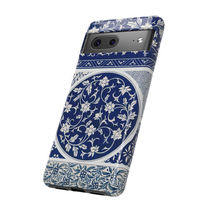 Blue Flower Pattern by Owen Jones Phone Cases