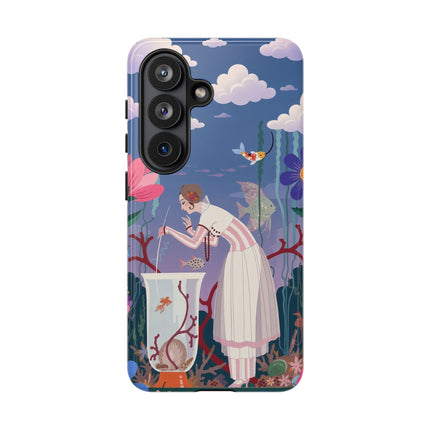 🐠🌸 The Enchanted Aquarium Garden Phone Case – Art Deco Underwater Fantasy