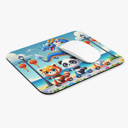 The Seaside Scooter Friends Mouse Pad – Coastal Fun & Playful Adventure