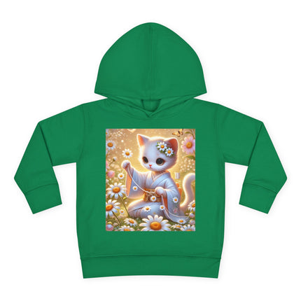 Daisy Chain Whimsy Toddler Pullover Fleece Hoodie