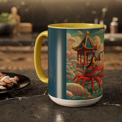 The Celestial Crab Navigator Colorful Mugs (11oz, 15oz)