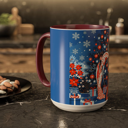 🎋❄️ The Winter Lantern Celebration Colorful Mug – Elegant Asian Christmas Fantasy