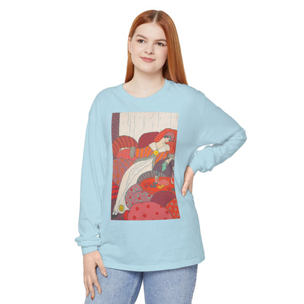 Les Coussins by Georges Lepape Garment-dyed Long Sleeve T-Shirt