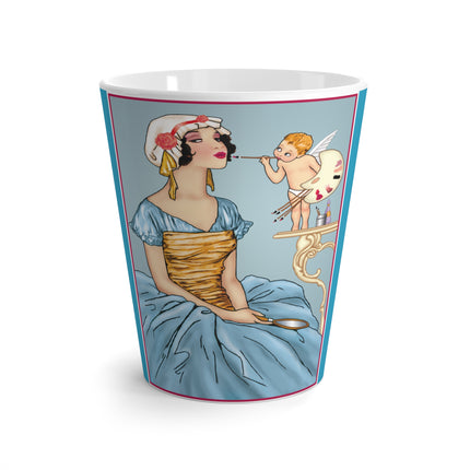 The Enchanting Painter: A Fairy's Artistic Touch Latte Mug