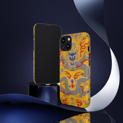 Majestic Dragon Regalia – Imperial 12-Symbol Robe Phone Cases