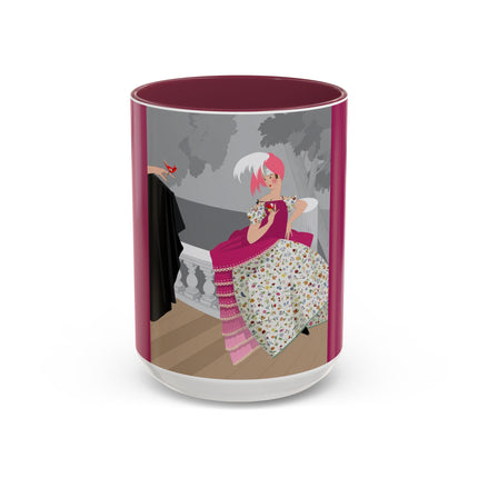 The Red Bird Colorful Mugs – Gentle Storybook Charm & Elegant Whimsy