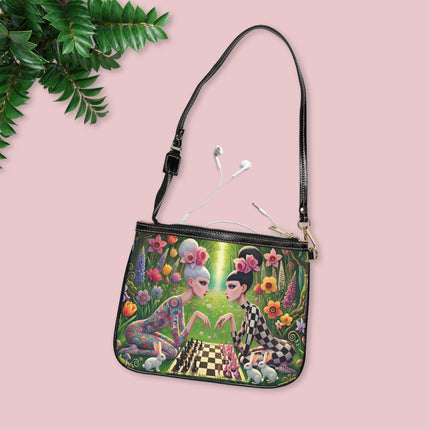 The Spring Gambit: A Fairy’s Move Shoulder Bag – Whimsical Chess & Spring Magic