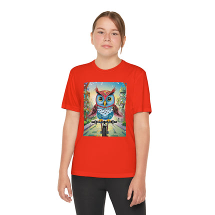 Cycling Owl Youth Competitor Tee – Urban Adventure & Playful Energy