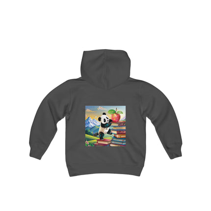 Cute Panda Youth Hooded Sweatshirt – Curiosity, Determination & Whimsical Adventure