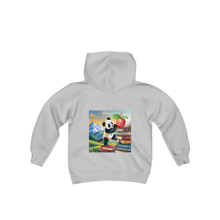 Cute Panda Youth Hooded Sweatshirt – Curiosity, Determination & Whimsical Adventure