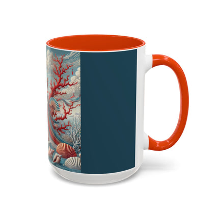 Ladies by the Quiet Sea Colorful Mugs (11oz, 15oz)