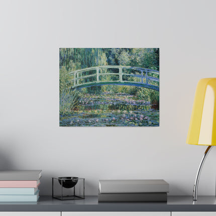 Water Lilies and Japanese Bridge by Claude Monet Matte Canvas, Stretched, 0.75"