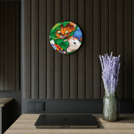 Whimsical Adventure Acrylic Wall Clock, Round and Square
