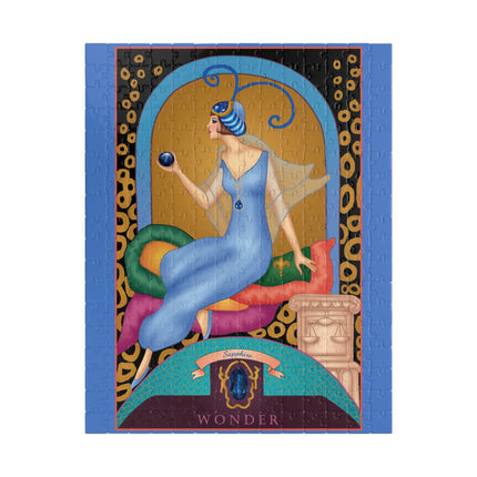 September & Sapphire (from the Gem Series) by Sofia Chiostri Puzzle (110, 252, 500-Piece)