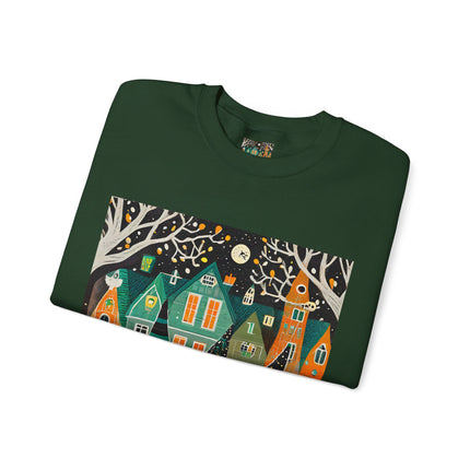 Night of the Trick-or-Treating Owlets Unisex Heavy Blend™ Crewneck Sweatshirt