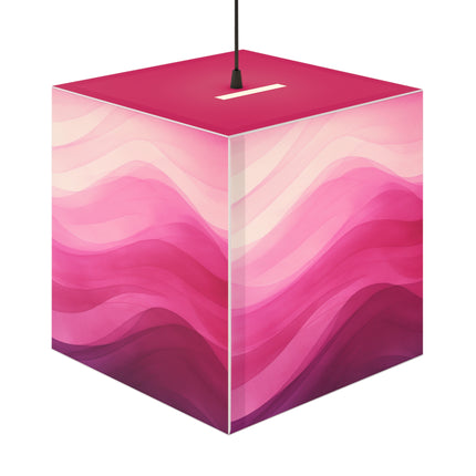Autumn Serenade in Fuchsia and Pink Light Cube Lamp