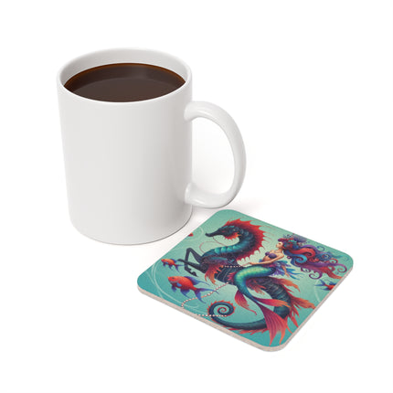 Mermaid & Sea Dragon Coaster – Ocean Guardian & Mythic Beauty