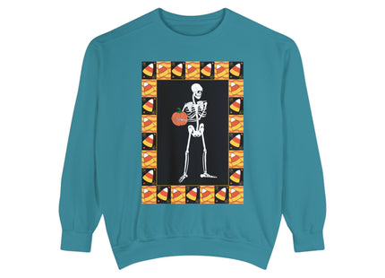 Candy Corn Skeleton Unisex Garment-Dyed Sweatshirt