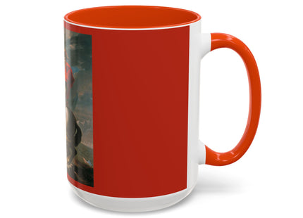 Napoleon Crossing the Alps by Jacques-Louis David Colorful Mugs (11oz, 15oz)