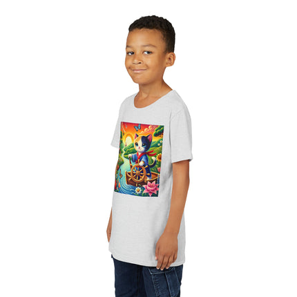 Sailor Kitten’s River Adventure Youth Short Sleeve Tee